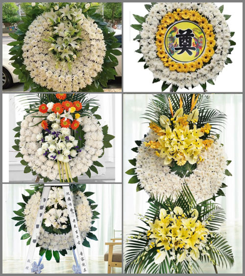 山东菏泽牡丹区黄堽镇文庄村花圈速递